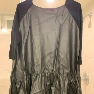 Faux Leather Hi/Low Top or Dress